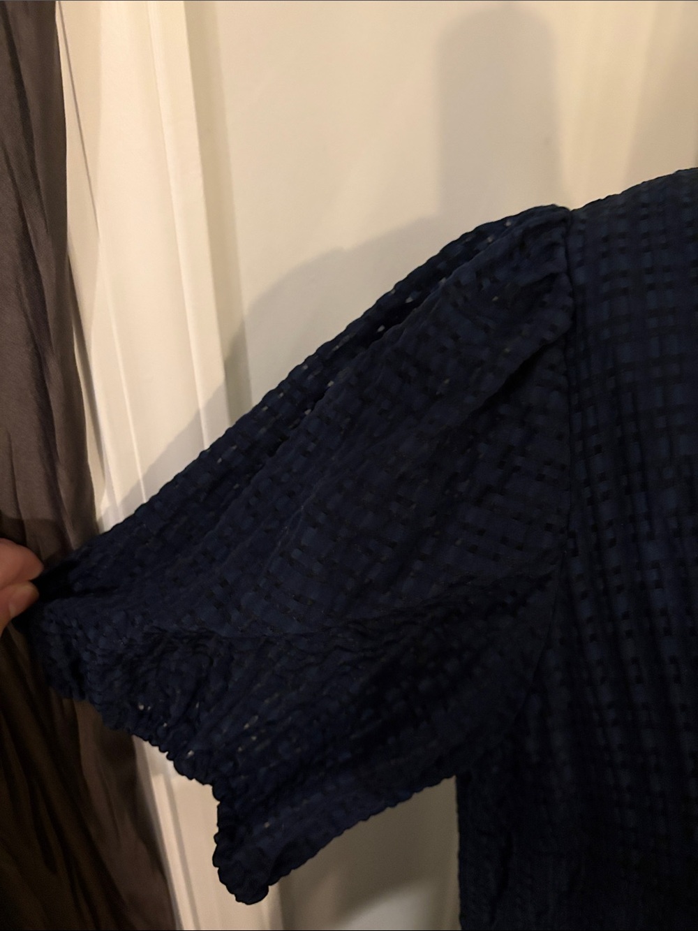 crown & ivy Navy Textured Tiered Maxi Dress - Picture 6 of 6